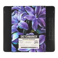 Набор цветных карандашей SKETCHMARKER Ботаника 24 цв мет.пенал NP-SMCP-BOTANIC24