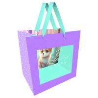 Пакет подарочный 23 x 18 x 10 см MESHU "Cutie" отд. фольгой, с окошком RE-MS_51933