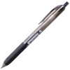 Ручка шариковая автоматическая Crown "QD" черная, 0.5 мм, грип RE-QD-018