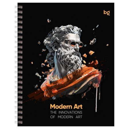 Тетрадь 96л. A5 клетка BG "Modern art" на гребне RE-Т5гр96_11128