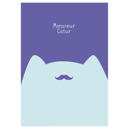 Тетрадь 40л. A5 клетка MESHU "Mr. Cat" матовая ламинация, выб. лак, ЕВРО RE-MS_49800
