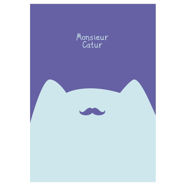 Тетрадь 40л. A5 клетка MESHU "Mr. Cat" матовая ламинация, выб. лак, ЕВРО RE-MS_49800