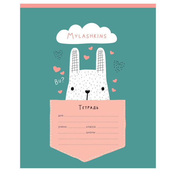 Тетрадь 12л. A5 линия MESHU "Сute animals" RE-MS_50153/1