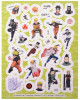 Сто наклеек (красная). Naruto Shippuden ROS-42420