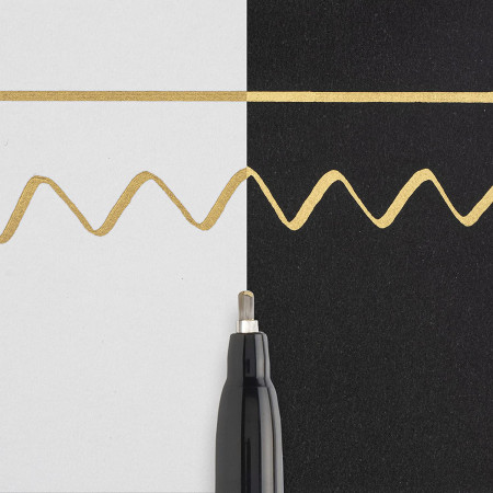 Маркер SAKURA Pen-Touch Calligrapher средний стержень 1.8 мм Золотой MPXPSK-C-51
