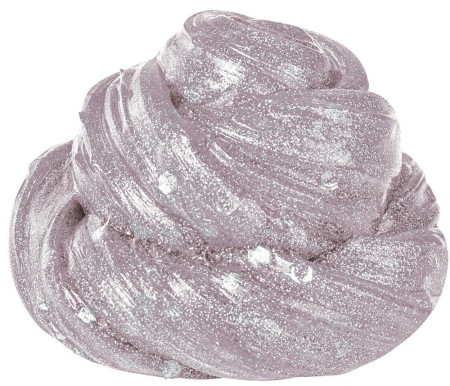 Слайм Slime "Glamour collection" серебряный с блестками 60 г, 3+ AS-SLM181