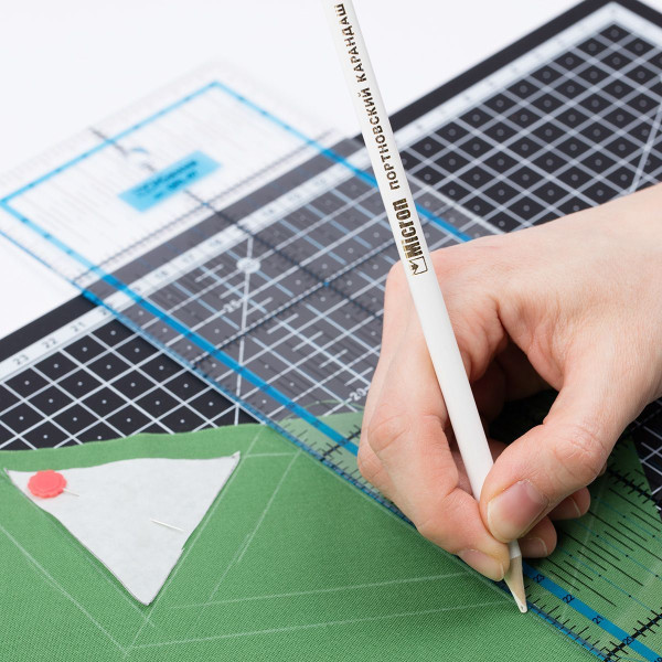 Карандаши для кроя MICRON 2 шт белый, графитовый CEL-01