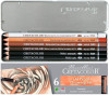 Набор масляных карандашей CRETACOLOR Oil Pencils 6 шт, мет.пенал CR40007