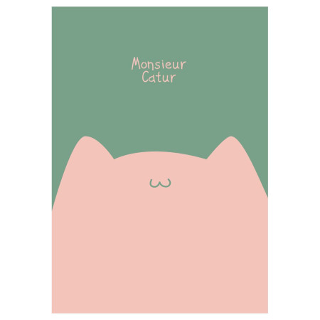 Тетрадь 40л. A5 клетка MESHU "Mr. Cat" матовая ламинация, выб. лак, ЕВРО RE-MS_49800