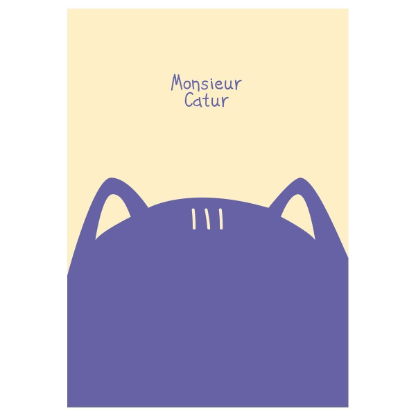 Тетрадь 40л. A5 клетка MESHU "Mr. Cat" матовая ламинация, выб. лак, ЕВРО RE-MS_49800