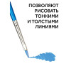 Набор кистей ГАММА "Классические" 10 шт синтетика, круглые №1, 2, 3, 5, 8, плоские №2, 4, 6, 8, 10 RE-280618.11.28